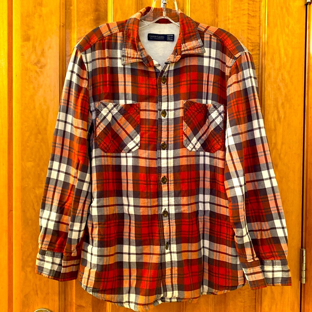 Dual layer button down shirt